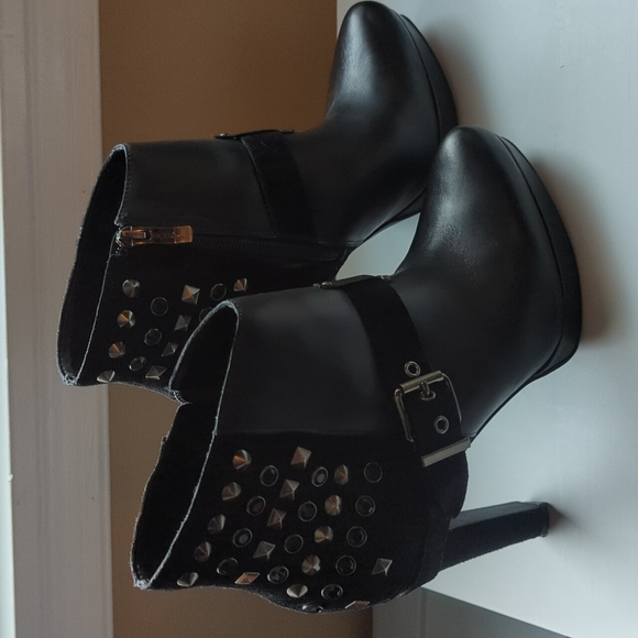 BCBGeneration BG-Sparta Women's Embellished Leather & Suede Boot - Picture 2 of 9